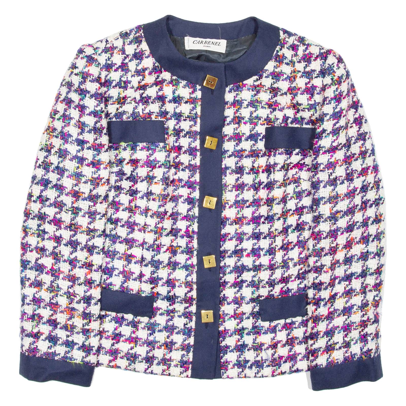 CARBENEL Womens Blazer Coat Blue M