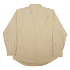 TOMMY HILFIGER Mens Plain Shirt Brown Long Sleeve L