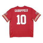 NFL Mens Red San Francisco 49ers Jersey XL Short Sleeve V-Neck Sports Fan Top