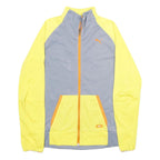 PUMA Mens Yellow & Grey Track Jacket S Polyester Zip Sport Casual