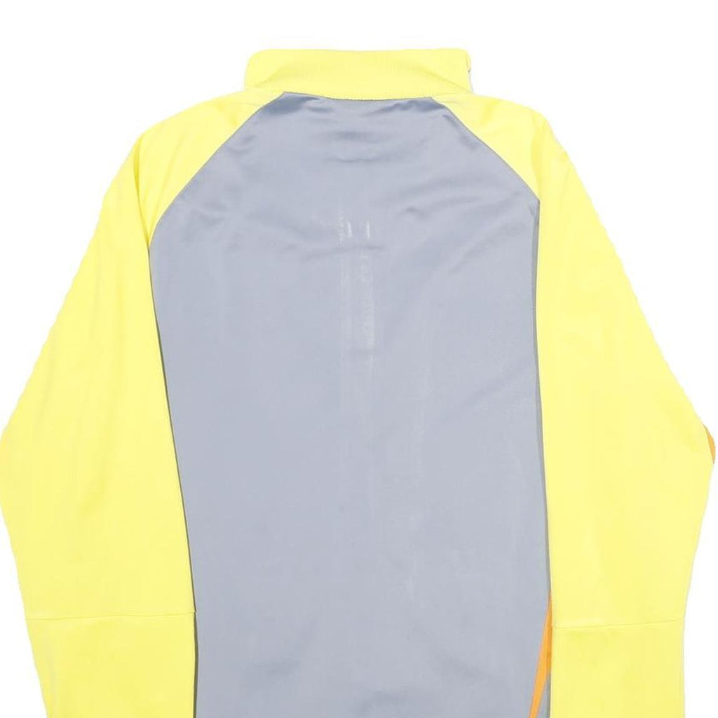 PUMA Mens Yellow & Grey Track Jacket S Polyester Zip Sport Casual