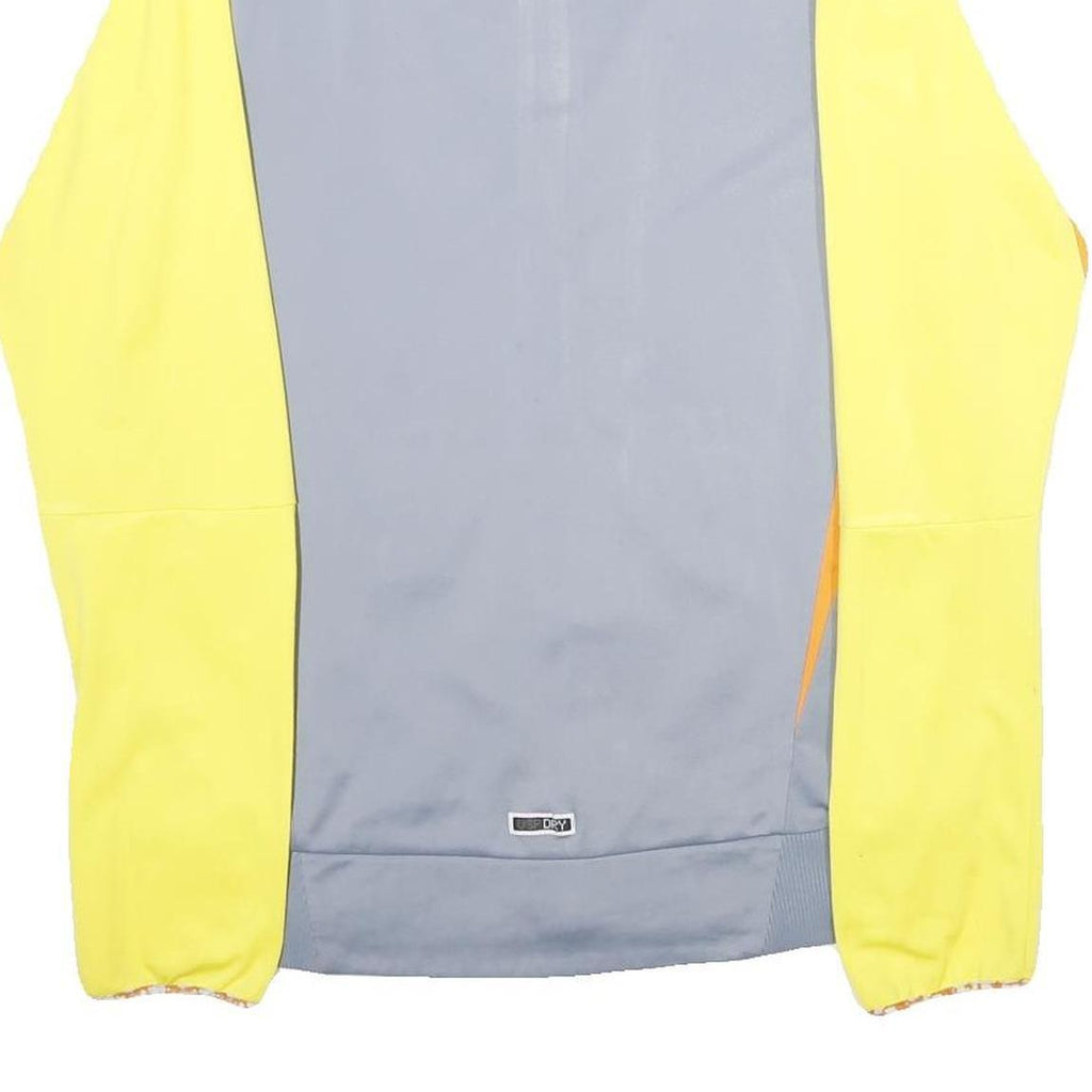 PUMA Mens Yellow & Grey Track Jacket S Polyester Zip Sport Casual