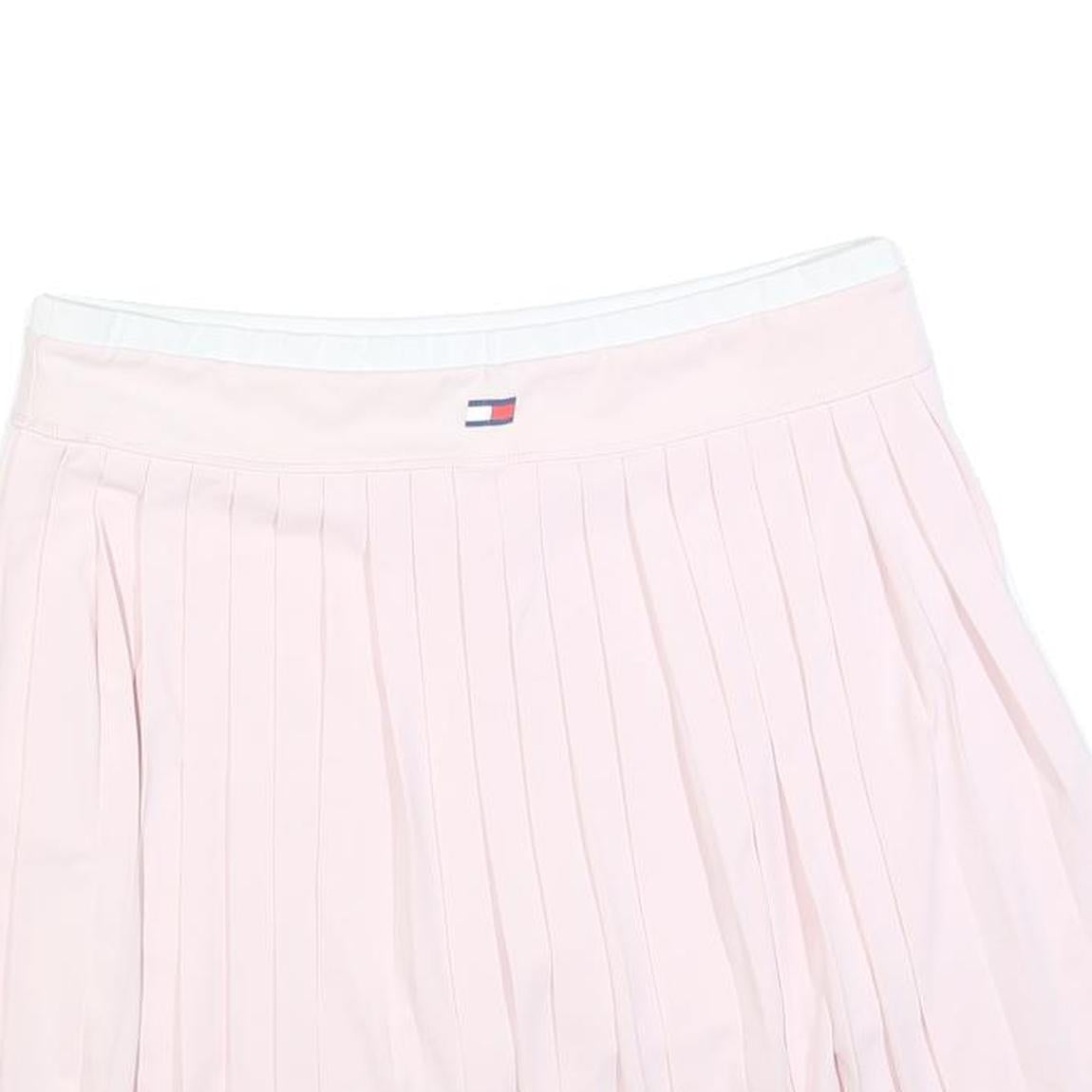 TOMMY HILFIGER Womens Pink Pleated Mini Polyester Blend Skort XL Casual Summer