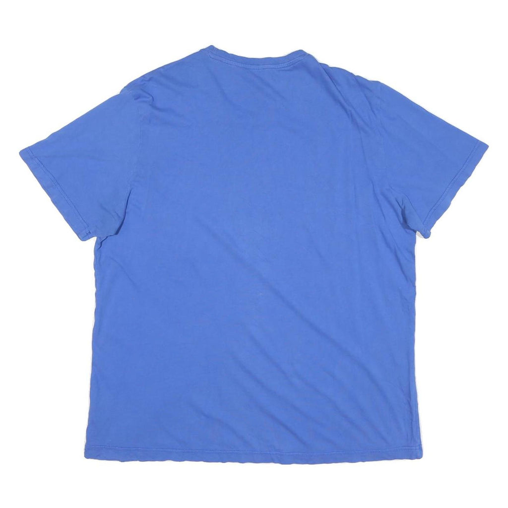 ADIDAS Mens Blue Soccer Graphic T-Shirt XL Short Sleeve Crew Neck Casual