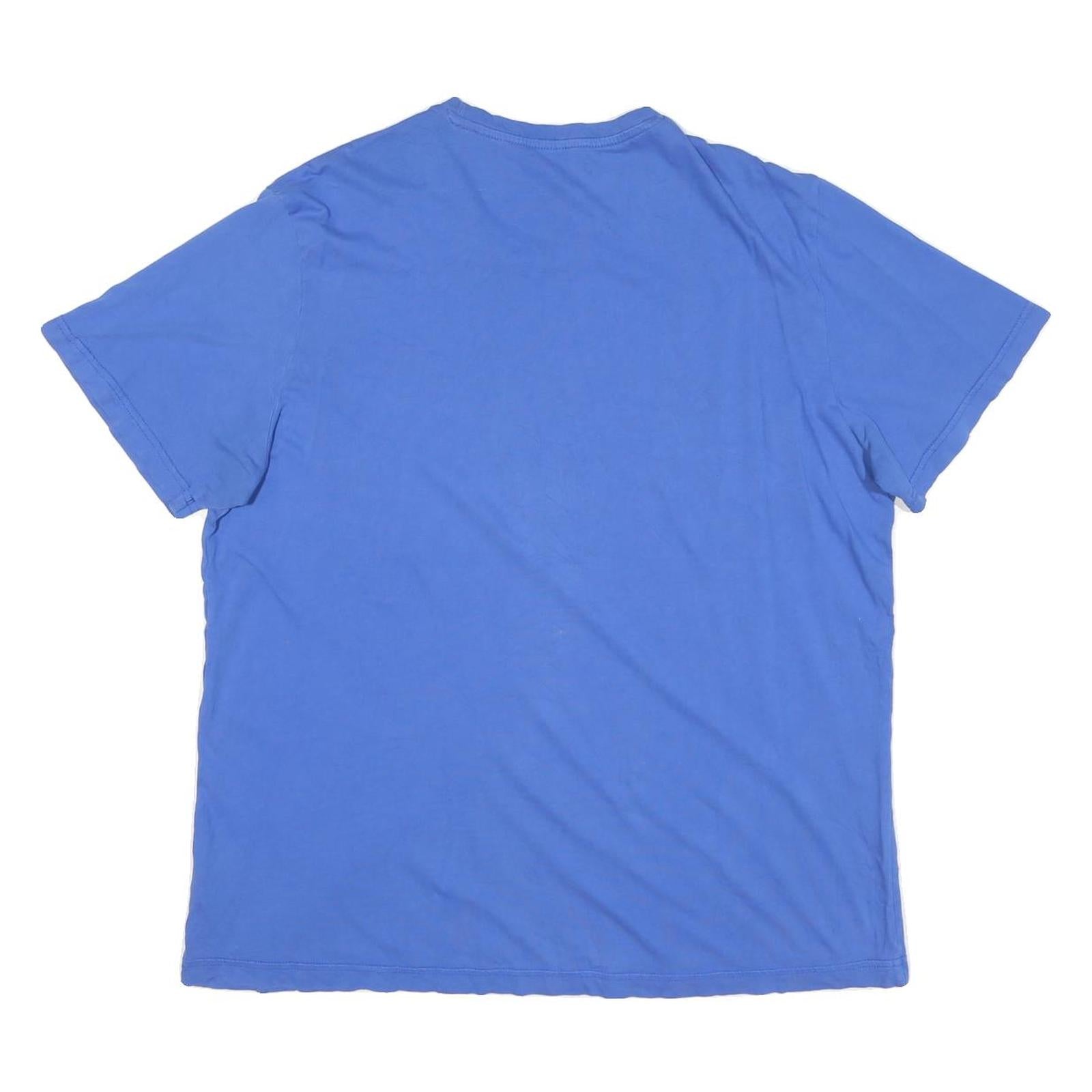 ADIDAS Mens Blue Soccer Graphic T-Shirt XL Short Sleeve Crew Neck Casual