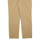 CARHARTT Mens Cotton Blend Beige Relaxed Straight Trousers W38 L32 Workwear Zip