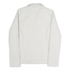 THE NORTH FACE Womens White Softshell Jacket S Polyester Blend Zip Casual
