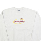 JERZEES Mens White Golden Gophers Crew Neck XL Cotton Blend Sweatshirt