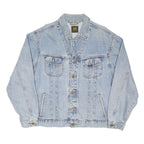 LEE Mens Blue Denim Jacket XL Cotton Blend Button Closure Classic Fit Casual