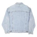 LEE Mens Blue Denim Jacket XL Cotton Blend Button Closure Classic Fit Casual