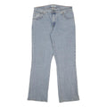 LEVI'S 550 Womens Blue Relaxed Straight Denim Light W32 L30 Cotton Blend Zip