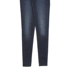 LEVI'S 720 Womens Slim Blue Denim Medium Wash Jeans W25 L30 Stylish Zip Closure