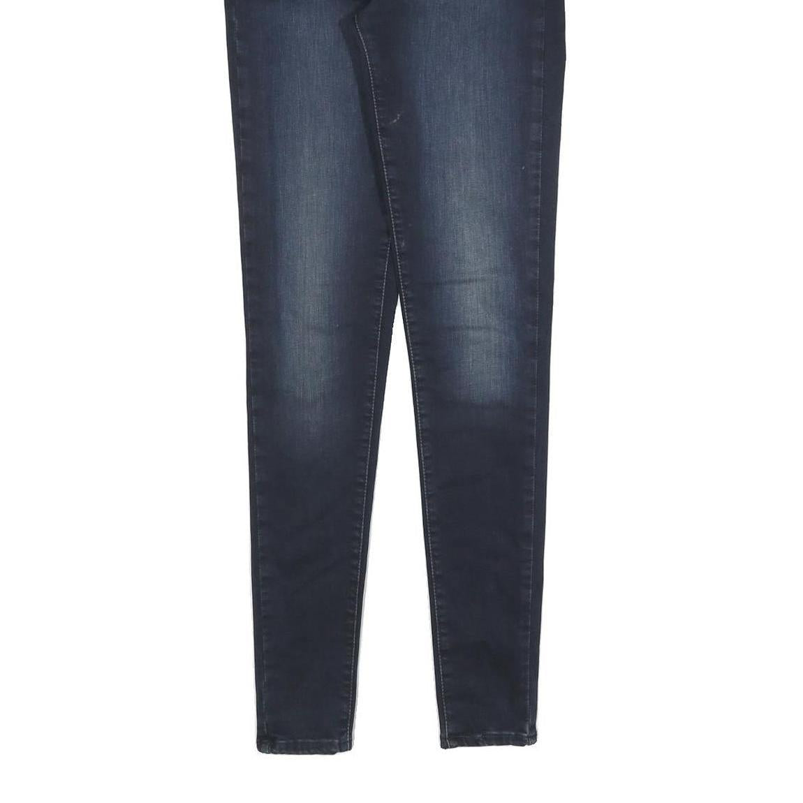 LEVI'S 720 Womens Slim Blue Denim Medium Wash Jeans W25 L30 Stylish Zip Closure