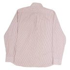 TOMMY HILFIGER Mens Red & White Check Shirt M Button Down Cotton Long Sleeve