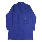 TEXXOR Mens Blue Workwear Cotton Blend Jacket XL Plain Button Closure