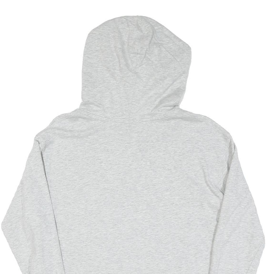 CHAMPION Mens Grey Pullover Hoodie S Classic Logo Cotton Casual Sweatshirt