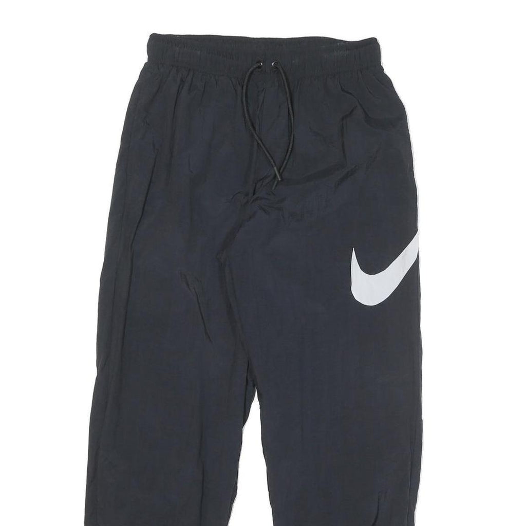 NIKE Mens Joggers Black S W26 L27 Slim Tapered Logo Sweatpants Lightweight