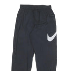 NIKE Mens Joggers Black S W26 L27 Slim Tapered Logo Sweatpants Lightweight