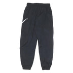 NIKE Mens Joggers Black S W26 L27 Slim Tapered Logo Sweatpants Lightweight