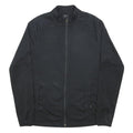 NIKE Mens Black Jacket M Polyester Zip Plain Sportswear Fitness Activewear
