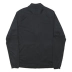NIKE Mens Black Jacket M Polyester Zip Plain Sportswear Fitness Activewear