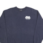 LEE Mens Navy Blue Sweatshirt Crew Neck L Walsh Movers Boston Graphic Print