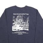 LEE Mens Navy Blue Sweatshirt Crew Neck L Walsh Movers Boston Graphic Print