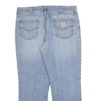 CARHARTT Mens Regular Fit Blue Denim Jeans W38 L30 Classic Cotton Blend Zip