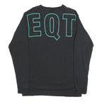 ADIDAS Mens Black EQT Long Sleeve Crew Neck Graphic T-Shirt M