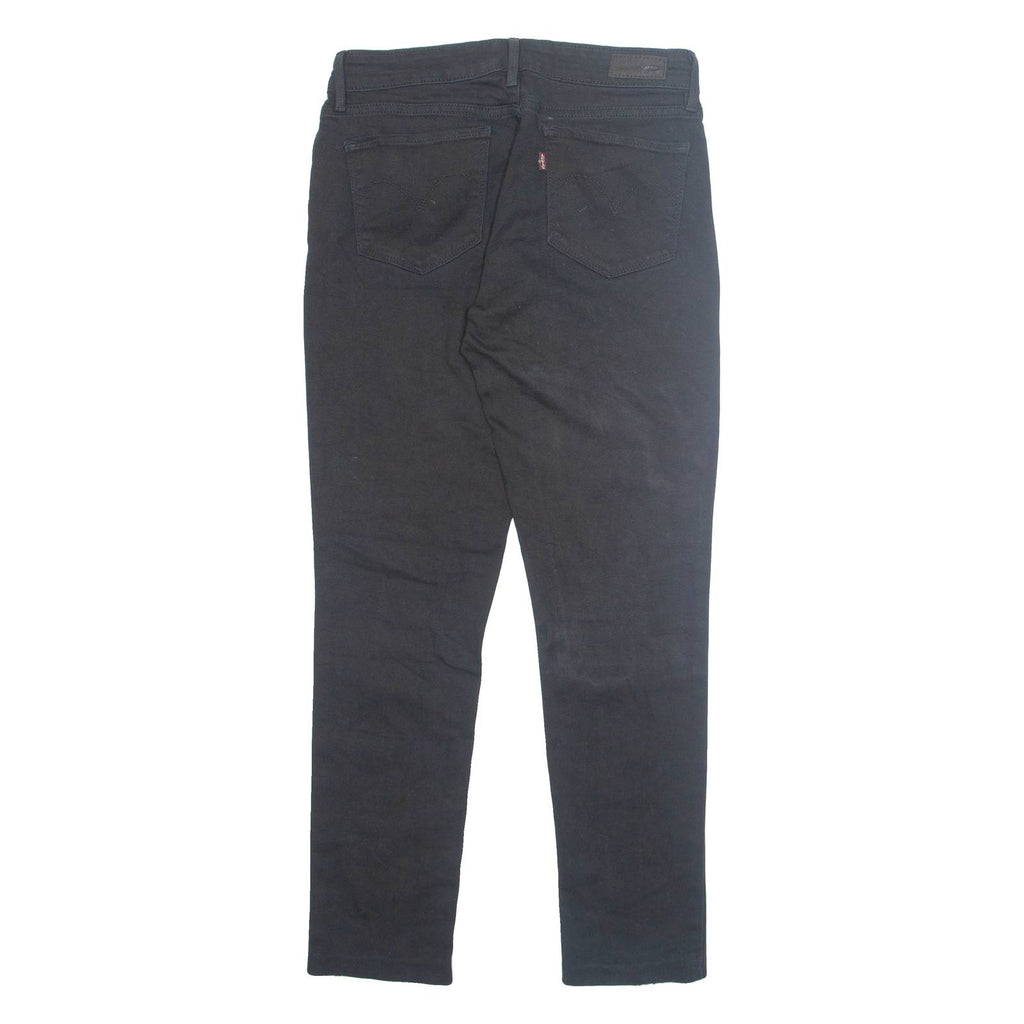 LEVI'S Womens Jeans Black Regular Tapered W28 L27