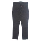 LEVI'S Womens Jeans Black Regular Tapered W28 L27
