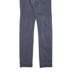 CARHARTT Mens Jeans Blue Slim Skinny Denim Medium W32 L34 Zip Closure