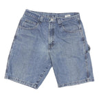WRANGLER Mens Denim Blue Casual Shorts M W32 Workwear Cotton Blend