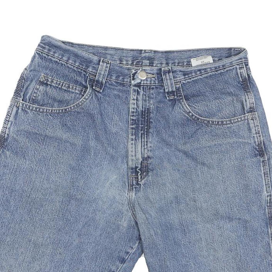 WRANGLER Mens Denim Blue Casual Shorts M W32 Workwear Cotton Blend