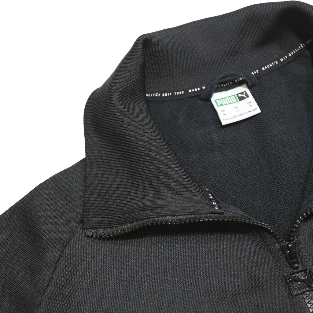 PUMA Mens Black & White Track Jacket XL Polyester Zip Plain Sportswear