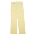 Mens Slim Beige Cotton Blend Corduroy Trousers W28 L29 Zip Closure Classic Fit