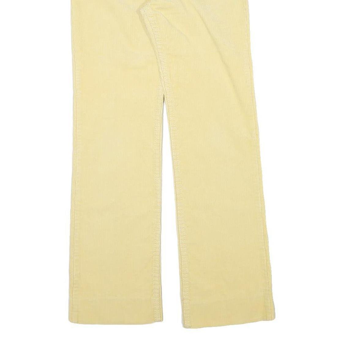 Mens Slim Beige Cotton Blend Corduroy Trousers W28 L29 Zip Closure Classic Fit