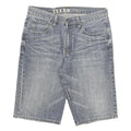 TEXAN Mens Denim Blue Casual Shorts L W32 Comfort Fit Cotton Blend