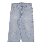 CARHARTT Mens Jeans Blue Regular Straight Denim Light W30 L27 Workwear Casual