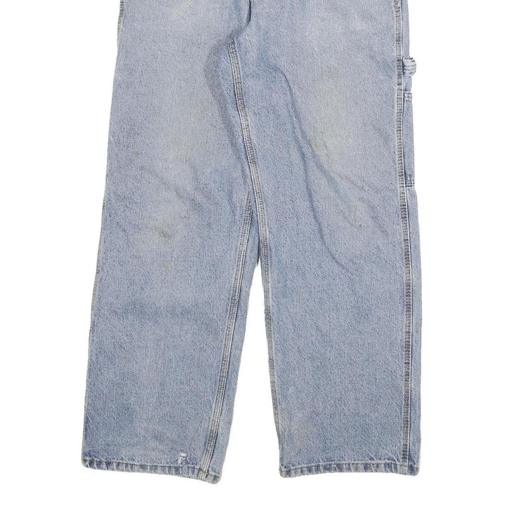 CARHARTT Mens Jeans Blue Regular Straight Denim Light W30 L27 Workwear Casual