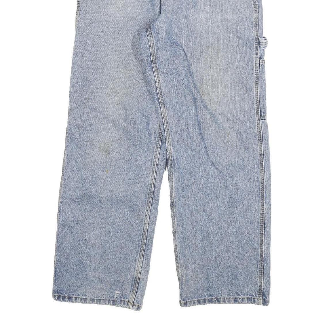 CARHARTT Mens Jeans Blue Regular Straight Denim Light W30 L27 Workwear Casual