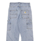 CARHARTT Mens Jeans Blue Regular Straight Denim Light W30 L27 Workwear Casual