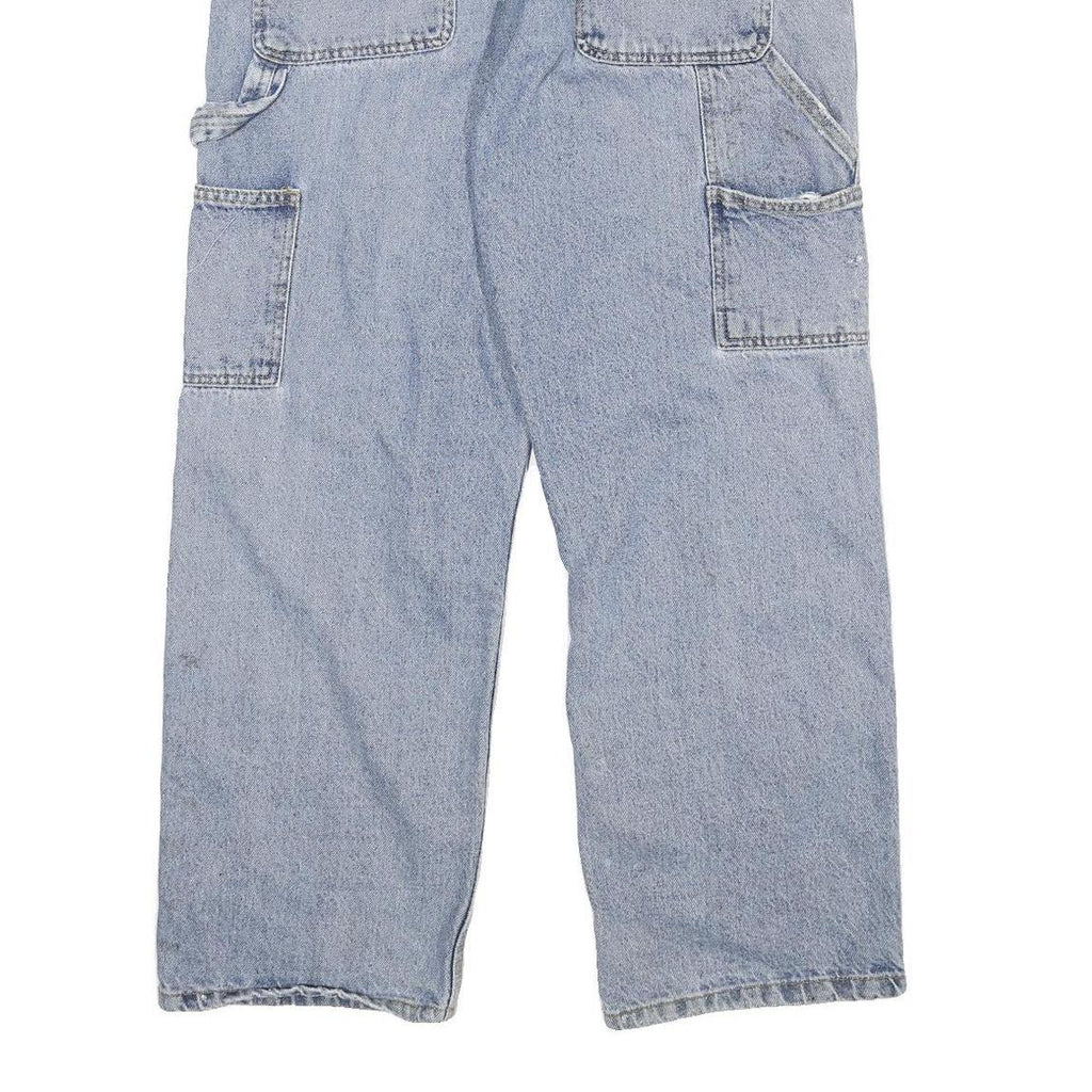 CARHARTT Mens Jeans Blue Regular Straight Denim Light W30 L27 Workwear Casual