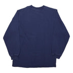 ADIDAS Boys Navy Blue Crew Neck XL Logo Sweatshirt Cotton Blend Pullover