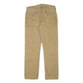 LEVI'S Mens Regular Fit Beige Cotton Blend Trousers W30 L28 Classic Zip Pockets