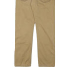 LEVI'S Mens Regular Fit Beige Cotton Blend Trousers W30 L28 Classic Zip Pockets