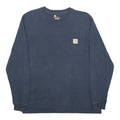 CARHARTT Mens Blue Pocket Long Sleeve Crew Neck T-Shirt M Cotton Casual
