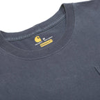 CARHARTT Mens Blue Pocket Long Sleeve Crew Neck T-Shirt M Cotton Casual