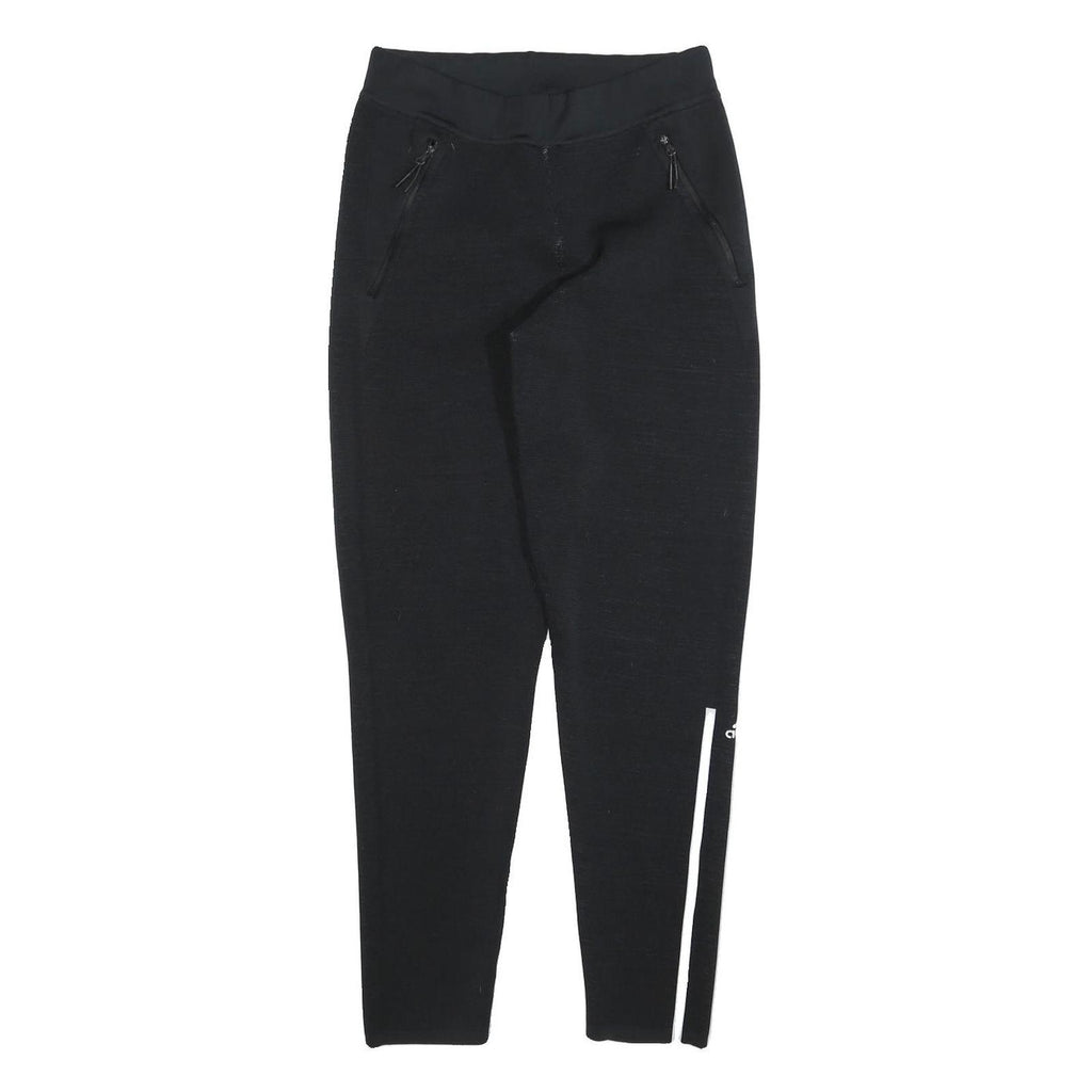 ADIDAS Womens Joggers Black Slim Tapered S W26 L28 Sportswear Activewear