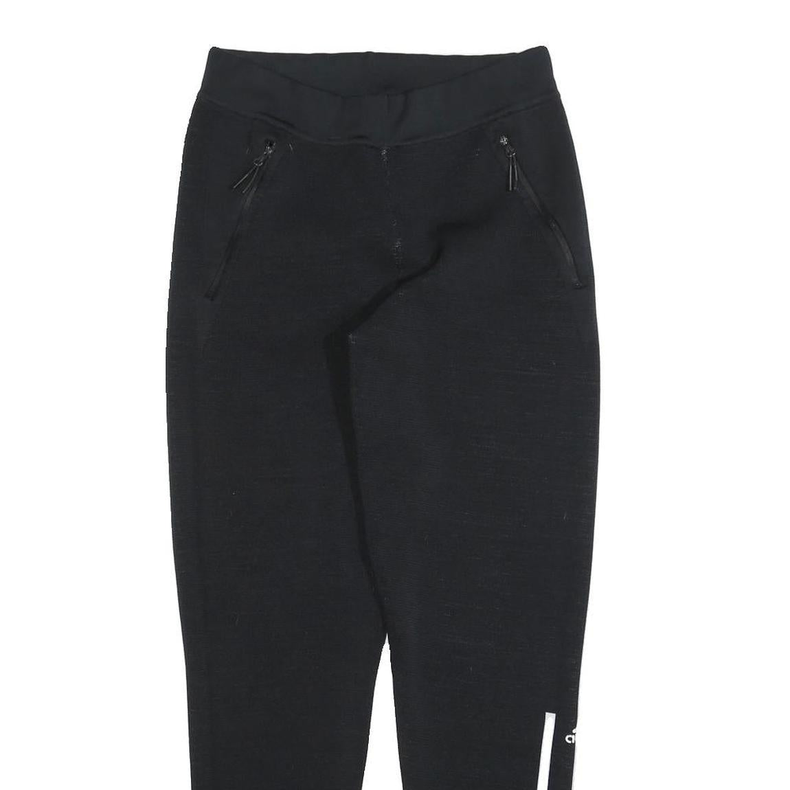 ADIDAS Womens Joggers Black Slim Tapered S W26 L28 Sportswear Activewear